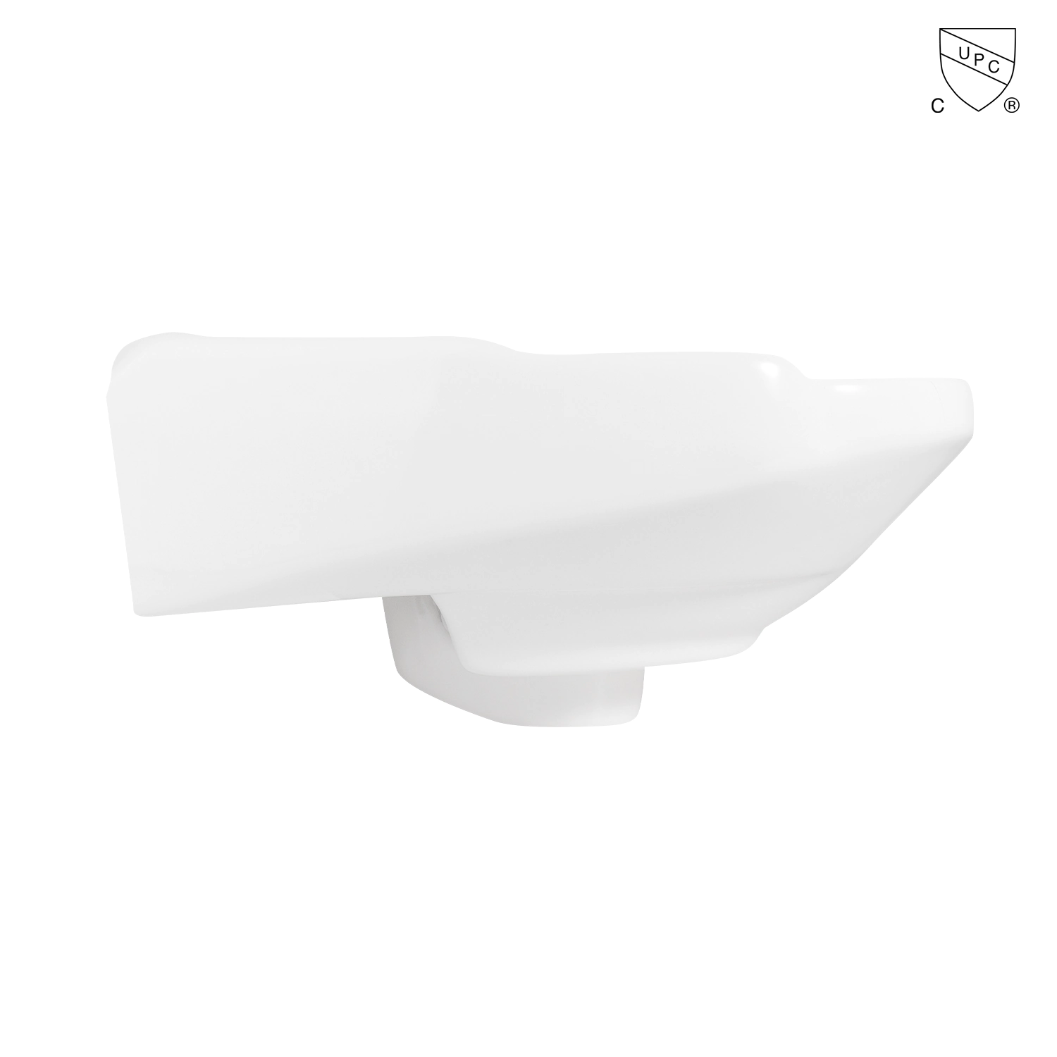 Cupc tiny wall mount basin 15 inch oval bathroom sink produced by meilong--professional tiny wall-mount sinks supplier